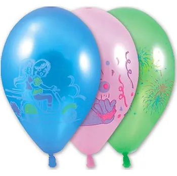 Karnevalový kostým Balónek kulatý malý potisk metalíza