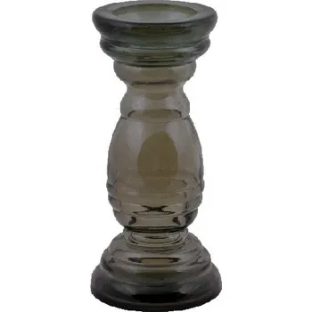Svícen Svícen z recyklovaného skla, PARTY LIGHT, v.27,5 cm, šedá (DOPRODEJ) (balení obsahuje 1ks)|Vidrios San Miguel|Recycled Glass