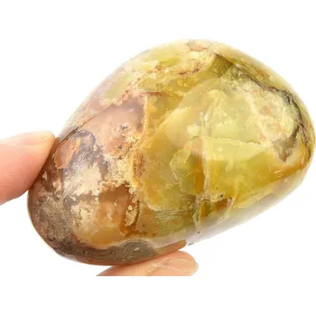 Přírodní kámen Leštěný zelený opál 133g