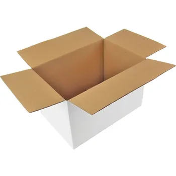 Obalový materiál Kartonová krabice, 3vrstvá, délka 300 mm, šířka 200 mm, výška 200 mm, bílo-hnědá
