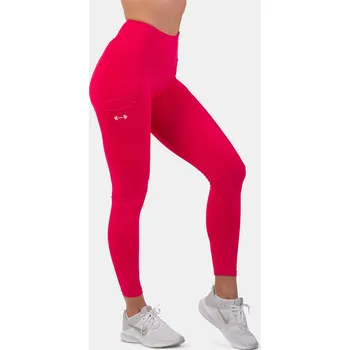 Dámské legíny Nebbia Legíny Active s vysokým pasem a kapsou na boku 402 XS růžová