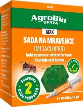 AgroBio Opava Atak Imidacloprid nástraha na mravence 2+1 ks
