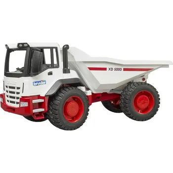 autíčko Bruder Dumper XD 5000 sklápěč, bílý/červený