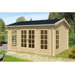 Zahradní srubový domek 28 mm Arne 450X350 (Zahradní srubový domek 28 mm)