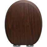 WC sedátko MDF ořech