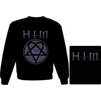 Pánská mikina mikina bez kapuce H.I.M. - Heartagram Roses