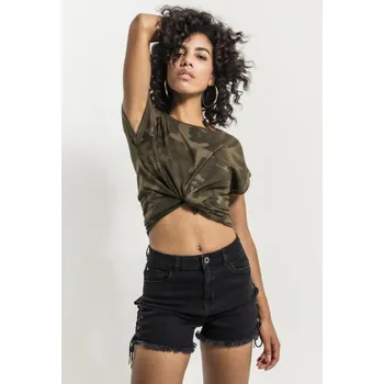 Dámské camo tričko Build Your Brand BY112 (Ladies´ Camo Extended Shoulder Camo Tee)