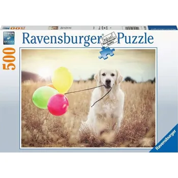 Ravensburger 16585 Puzzle Pes Labrador s balónky 500 dílků