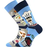 DOBLE barevné ponožky Lonka - KUCHAŘ (Lonka ponožky DOBLE)