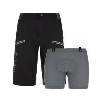 Cyklistické kalhoty Kilpi TRACKEE-W černá RL0225KI 34; Černá kraťasy + DÁREK DLE VÝBĚRU!