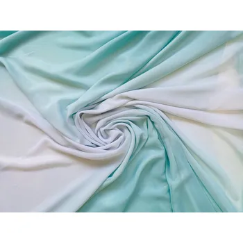 Šifon ombré Barva: Zelená