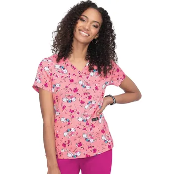 Zdravotnický oděv Lékařská halena koi Leslie dámská - zamilované labutě Velikost: S