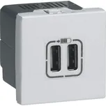 MOSAIC USB NABÍJEČKA A+A 3A 15W 2 MODULY BÍLÁ LEGRAND 278594L
