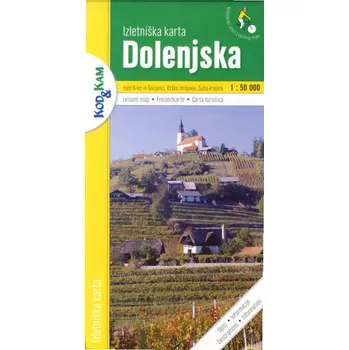 Geodezia Slovenia vydavatelství mapa Dolenjska 1:50 t.