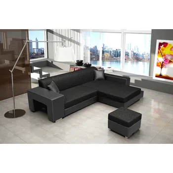 Obývací stěna FALCO Sedací souprava Oskar P černá