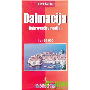 Intersistem vydavatelství mapa Dalmatia Dubrovnik region 1:135 t.