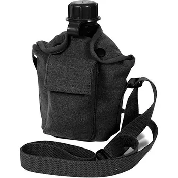 Láhev ROTHCO Obal na polní láhev 1L US VINTAGE ČERNÝ