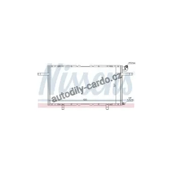 Chladič motoru Chladič klimatizace NISSENS 94686