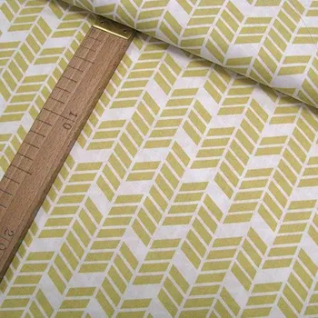 Bavlněné plátno - Geometrie, žlutá - šíře 160cm/1bm