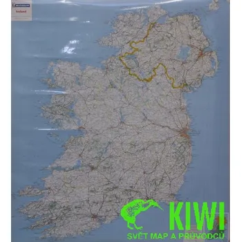 Michelin nástěnná mapa Ireland (Irsko) 1:400 000, 100x110 cm, lamino