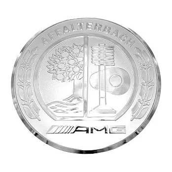 Znak automobilu Znak / Logo na START/STOP tlačítko AMG - stříbrný (chromový) (36mm) EIC-183