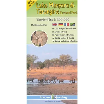 Harms vydavatelství mapa Lake Manyara,Tarangire NP 1:200 t.