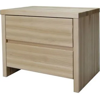 Postel Bukový noční stolek BORA 28 se šuplíky Barevné provedení: Tmavá olše