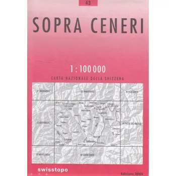 Swistopo vydavatelství mapa Sopra Ceneri 1:100 t.