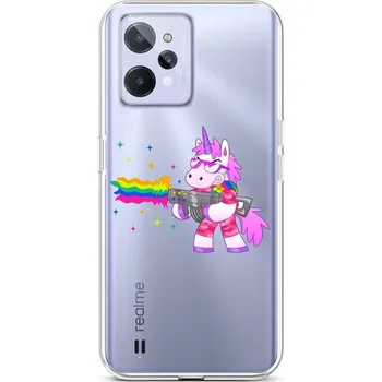 Pouzdro na mobilní telefon Kryt Realme C31 silikon Rainbow Gun (obal neboli pouzdro na Realme C31)