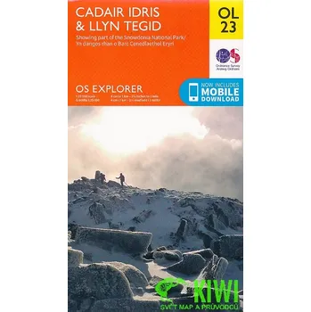 Ordnance Survay vydavatelství mapa Cadair Idris a Llyn Tegid 1:25 t.