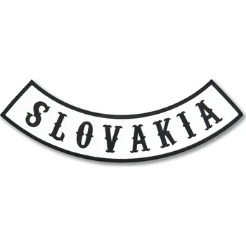 Nášivka Moto nášivka Slovakia Rocker white XXL na záda
