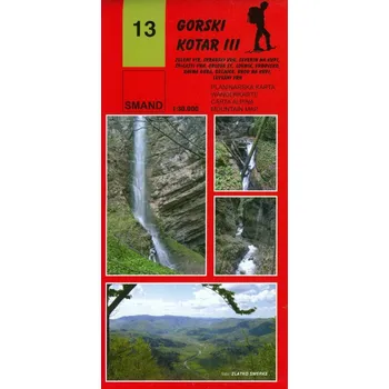 Smand d.o.o. vydavatelství mapa Gorski Kotar III. 1:30 t.