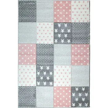 Vopi Dětský koberec Jasper Kids 22725-955 pink (Varianta: 80 x 150 cm)