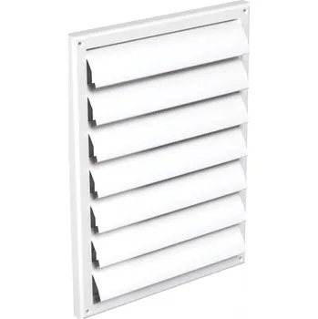 Větrací mřížka Dalap Větrací samočinná žaluzie GP R 221x299 mm bez příruby bílá