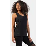 NEBBIA Volné dlouhé tílko Feeling Good s křížením na zádech 419 - Černá - S