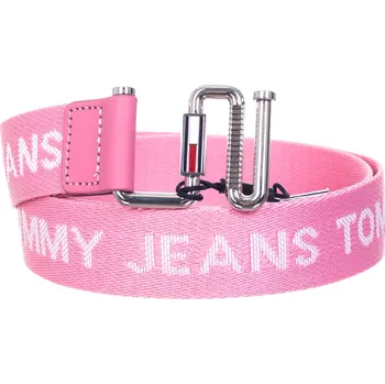 Opasek TOMMY HILFIGER DÁMSKÝ PÁSEK TJW ESSENTIAL WEBBING BELT PINK AW0AW11650 THE Velikost: 75