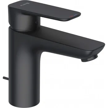 Vodovodní baterie KLUDI PURE&STYLE 402903975 umyvadlová jednopáková baterie, s výpustí,černá matná