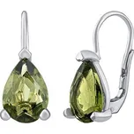 Stříbrné náušnice Babette s přírodním vltavínem SILVEGOB380910