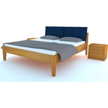 Postel Designová postel Postelia THÉRA Dub 180x200cm - dřevěná postel z masivu o šíři 4 cm