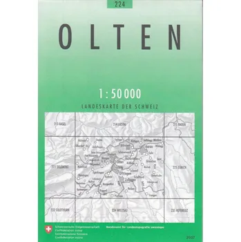 Swistopo vydavatelství mapa Olten 1:50 t.