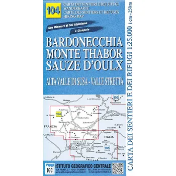 Geocenter/Bertelsmann distribuce mapa Bardonecchia, Monte Thabor 1:25 t. č.104 IGC