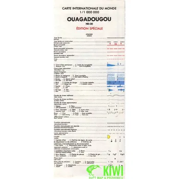 Craenen BBV distribuce mapa Ouagadougou 1:1 mil.