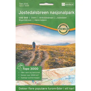 Nordeca vydavatelství mapa Jostedalsbreen NP 1:50 t. topografická