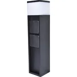 Lutec 7202201012 LED zahradní zásuvkový sloupek Mains 1x11 | 750lm | 3000K | IP44 - typ Schuko, inteligentní, černá + K nákupu nad 3000 Kč dárek zdarma