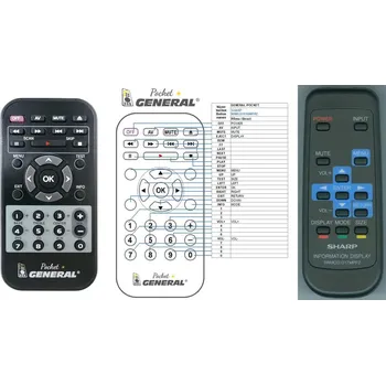 Dálkový ovladač SHARP RRMCG1017MPPZ - dálkový ovladač - náhrada kompatibilní