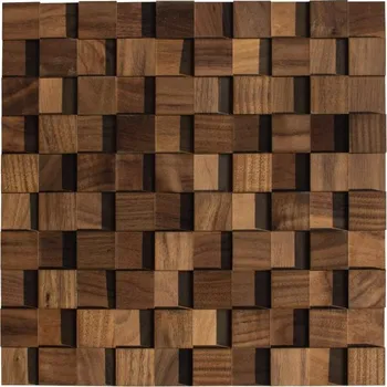 Obklad Wodewa VZOREK - OŘECH 30 (30 x 30 mm) - NA SAMOLEPÍCÍM PODKLADU - rozměr vzorku: 90 x 90 mm