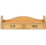 PK703 dřevěná rustikální police z přírodní borovice Drewmax (Povrch přírodní vosk!)