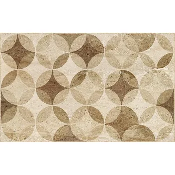 Obklad Travertino circle - obkládačka 25x40 lesk 160862