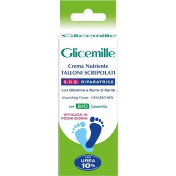 Péče o nohy Glicemille vyživující krém na popraskané paty, 75 ml