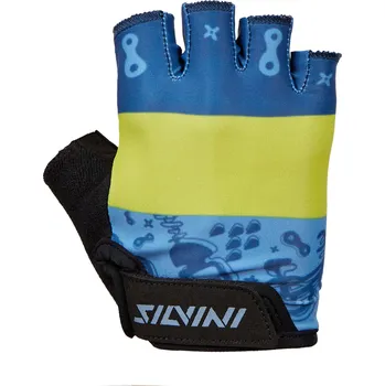 Cyklistické rukavice Silvini PUNTA rukavice dětské (černá/modrá) Velikost: 9—10